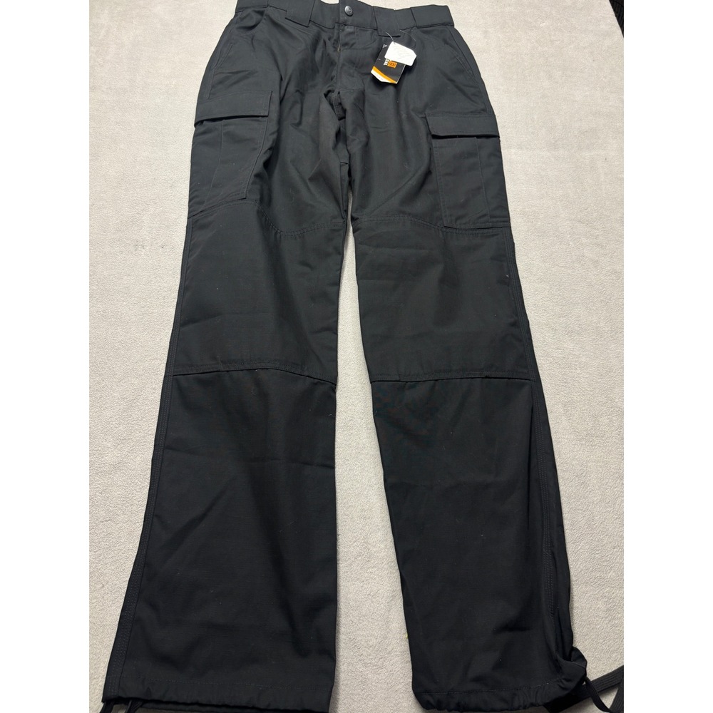 5.11 Tactical Taclite TDU Pants Mens Large Long Black Ripstop Cargo 74280 NEW